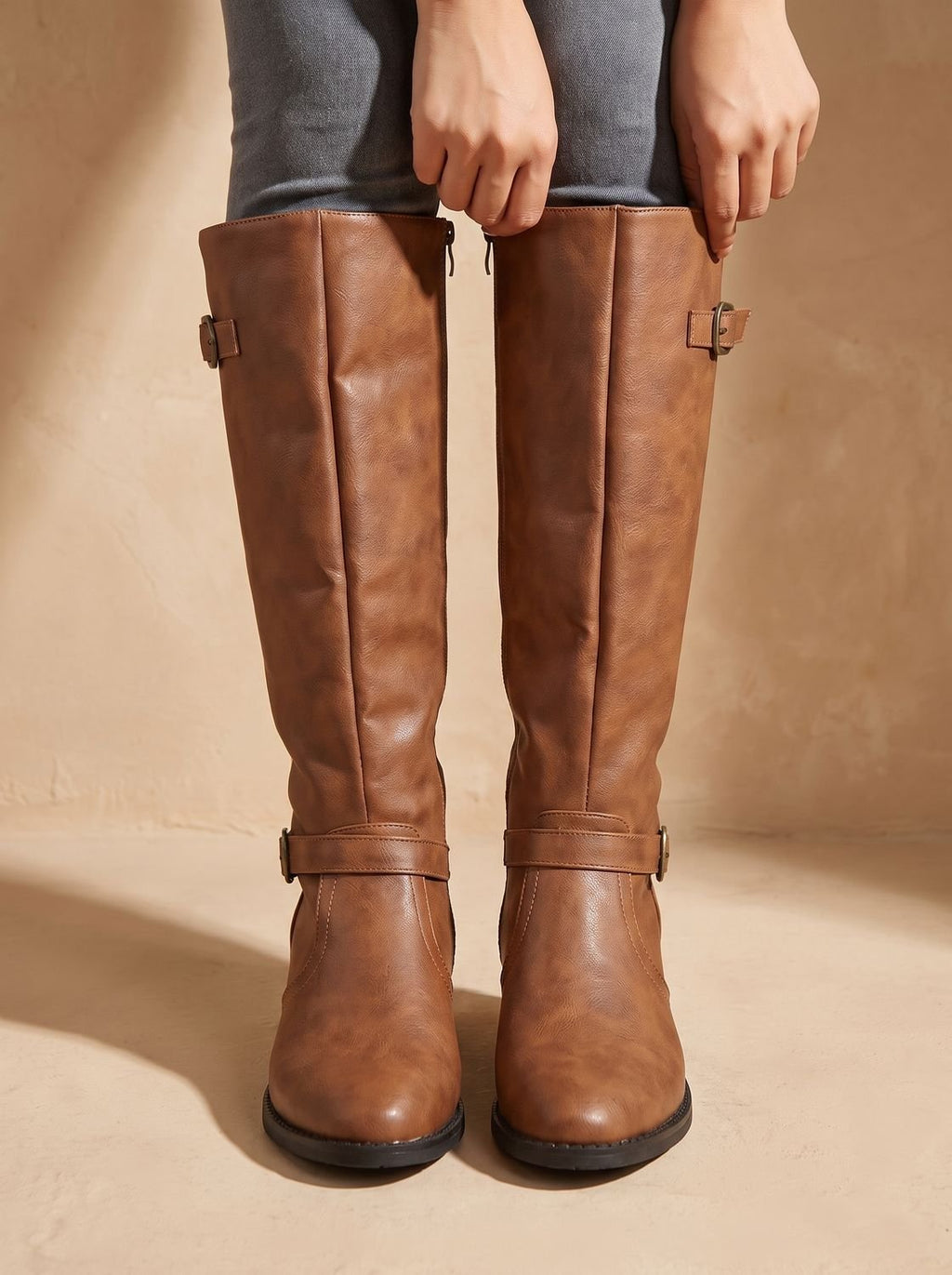 Women's Tall Riding Boots with Cushioned Footbed