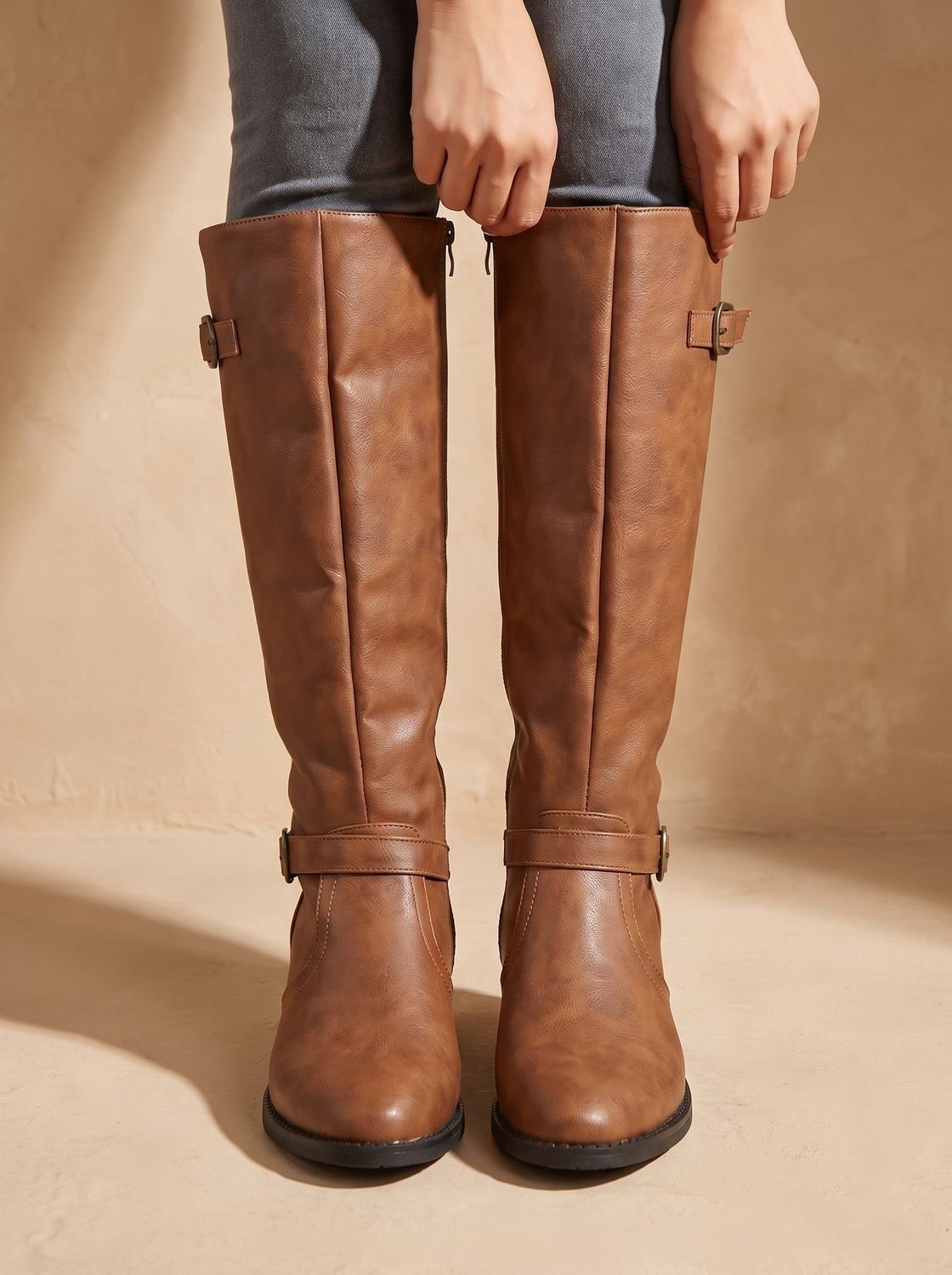 Women's Tall Riding Boots with Cushioned Footbed