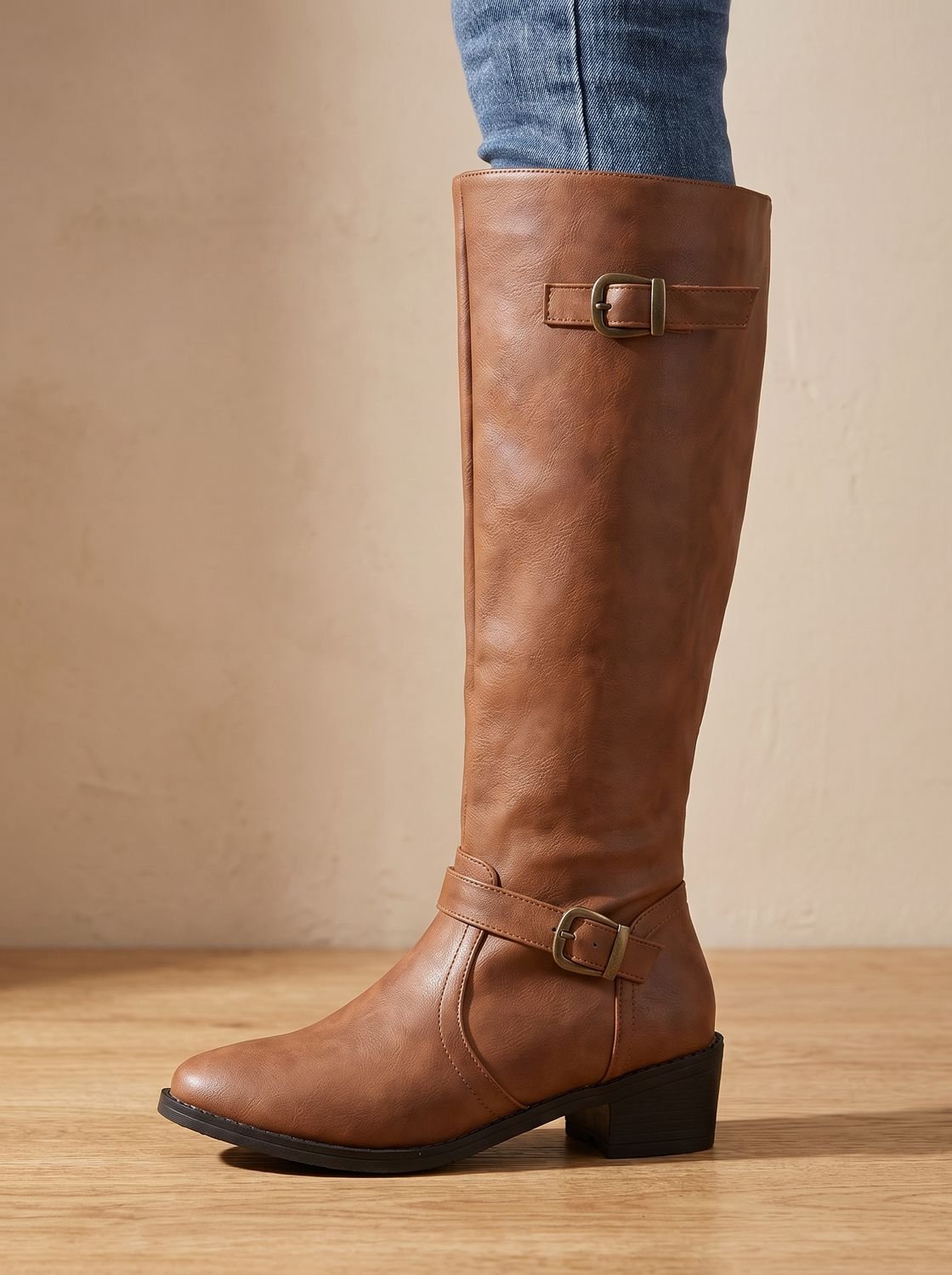 Women's Tall Riding Boots with Cushioned Footbed
