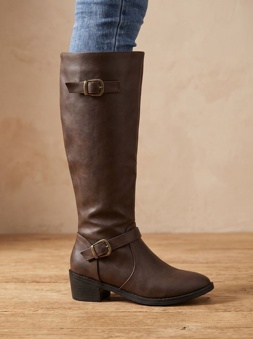 Women's Tall Riding Boots with Cushioned Footbed