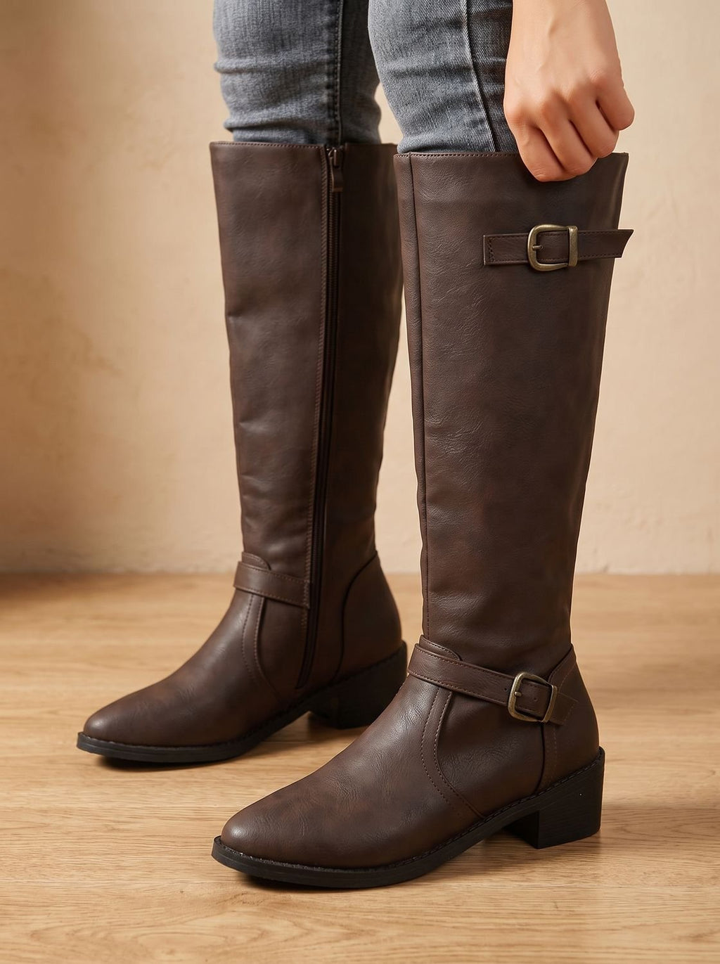 Women's Tall Riding Boots with Cushioned Footbed