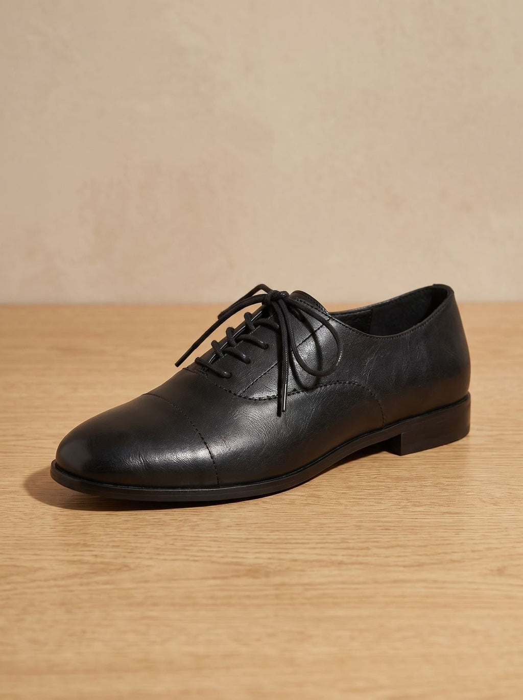 Women's Vintage Style Cushioned Cap Toe Flat Oxfords