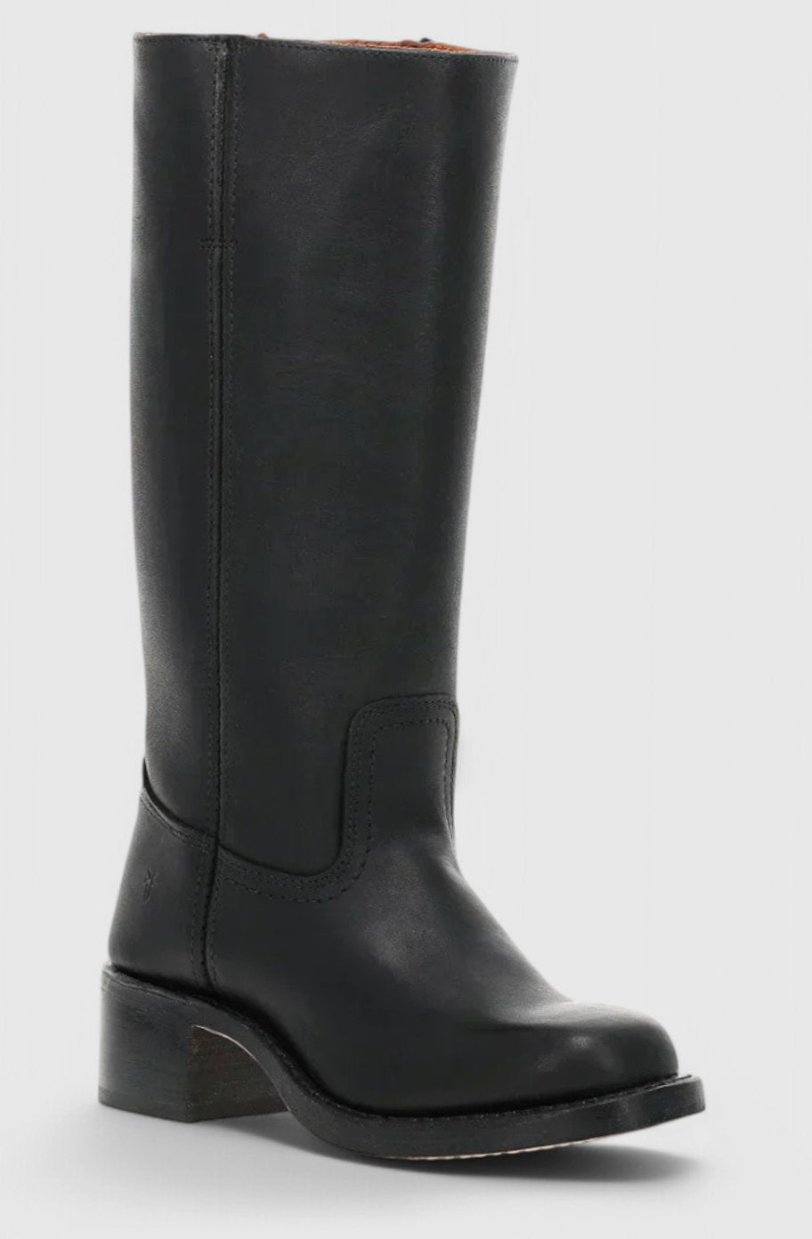 Women's Knee-High Stacked Heel Genuine Leather Boots