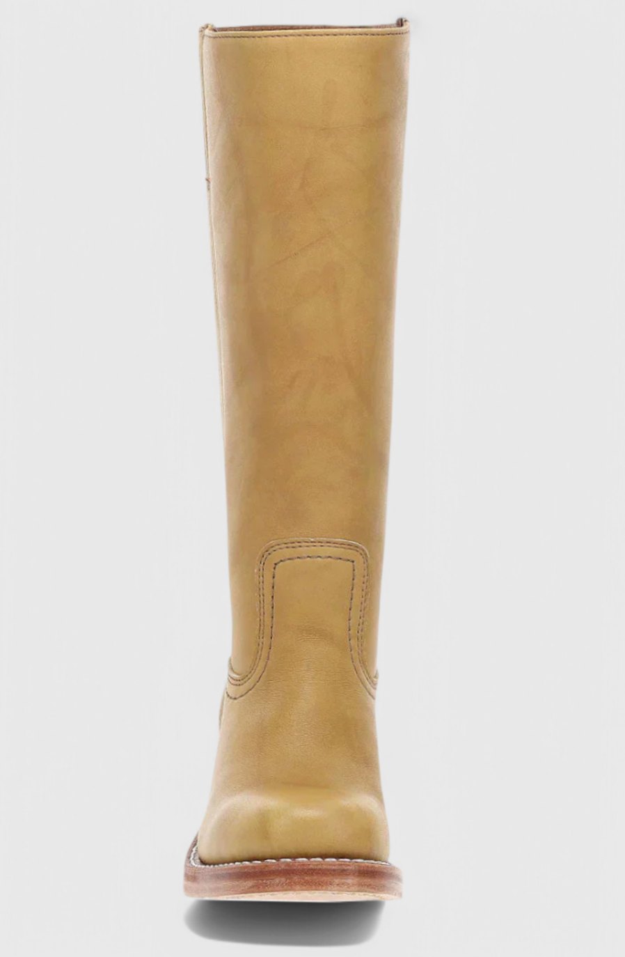 Women's Knee-High Stacked Heel Genuine Leather Boots