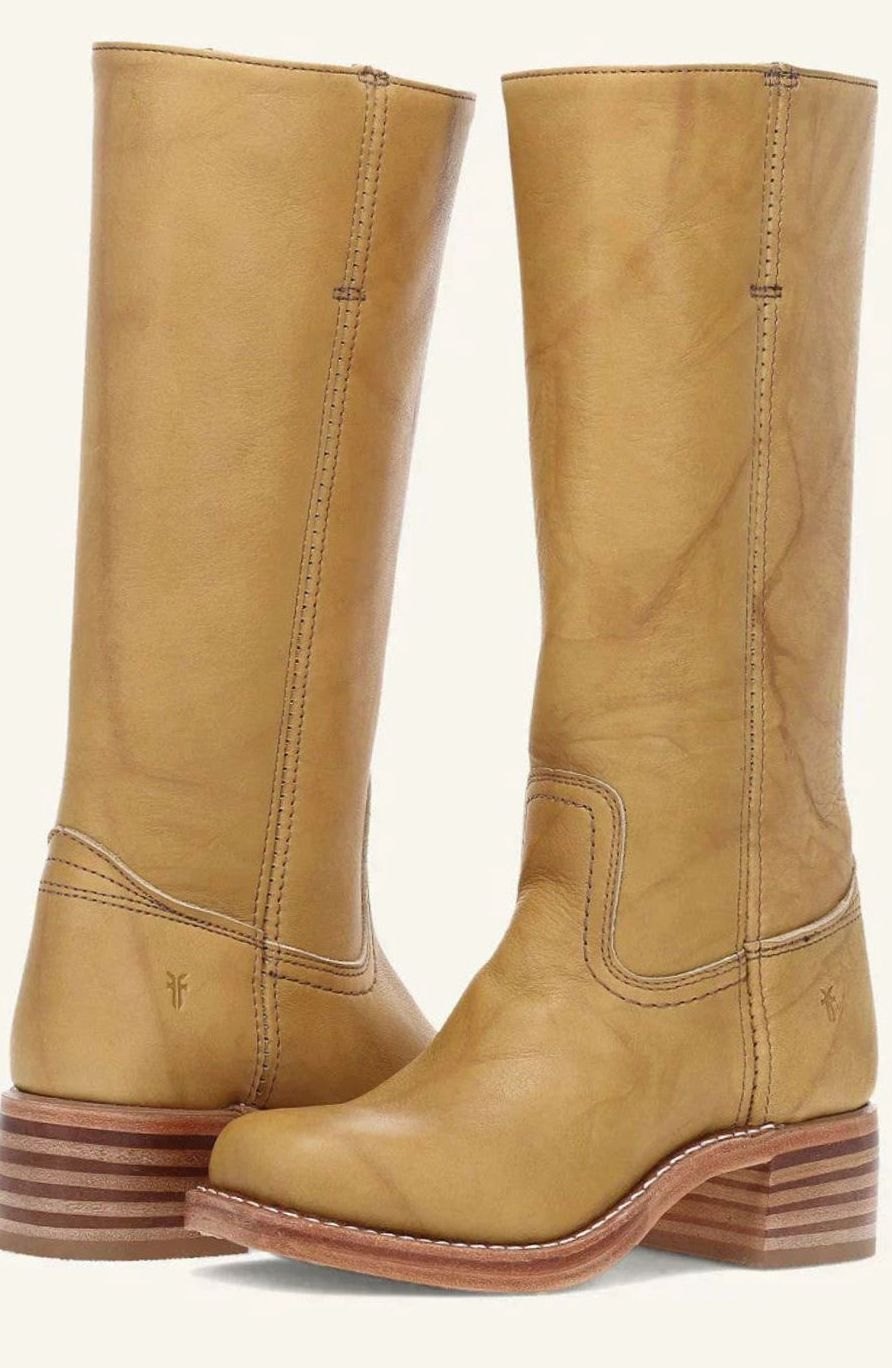 Women's Classic Mid-Calf Stacked Heel Cowgirl Boots