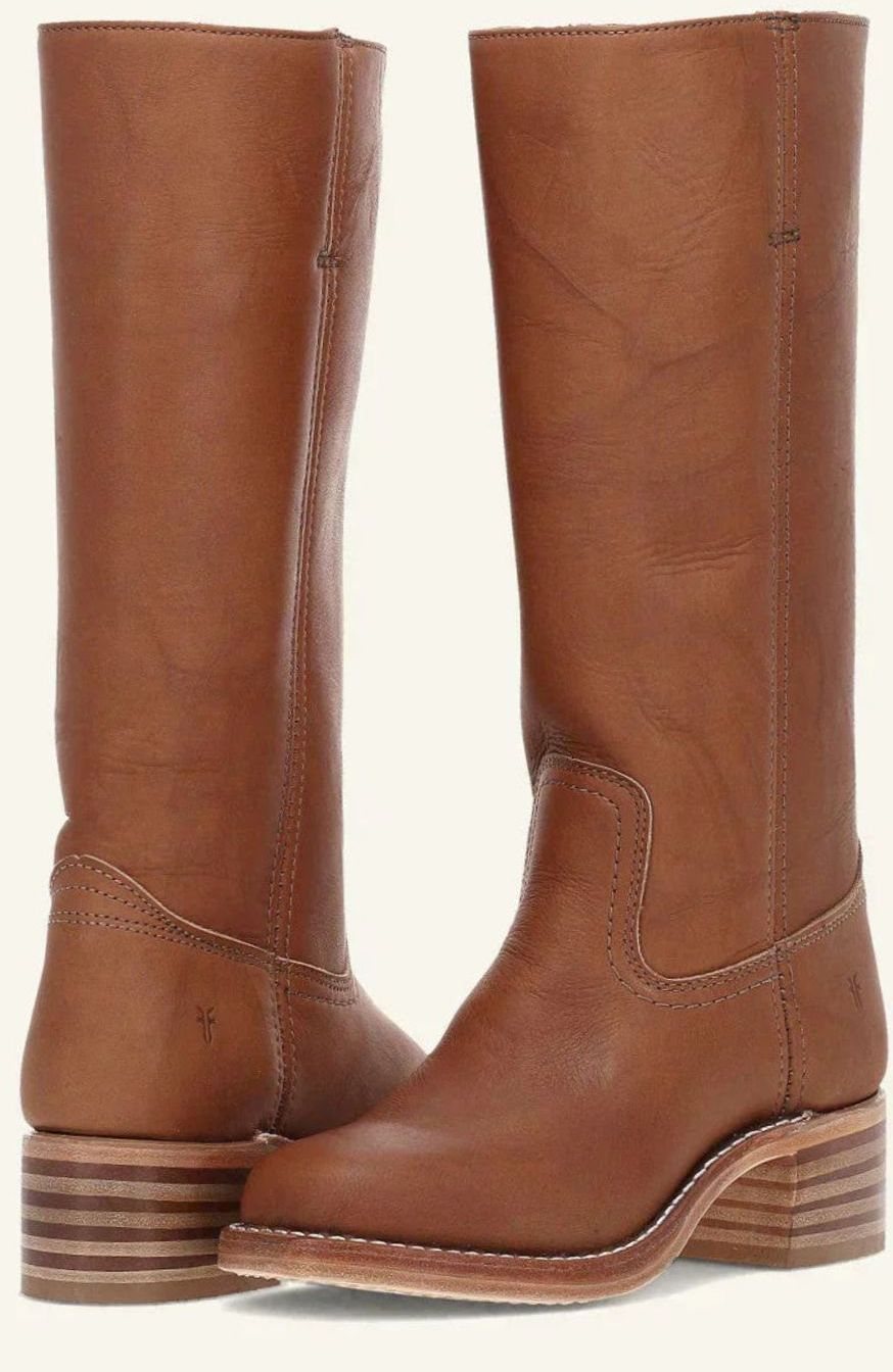 Women's Classic Mid-Calf Stacked Heel Cowgirl Boots