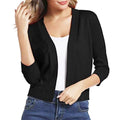 Women's Short Draped Knit Cardigan for Cool Evenings