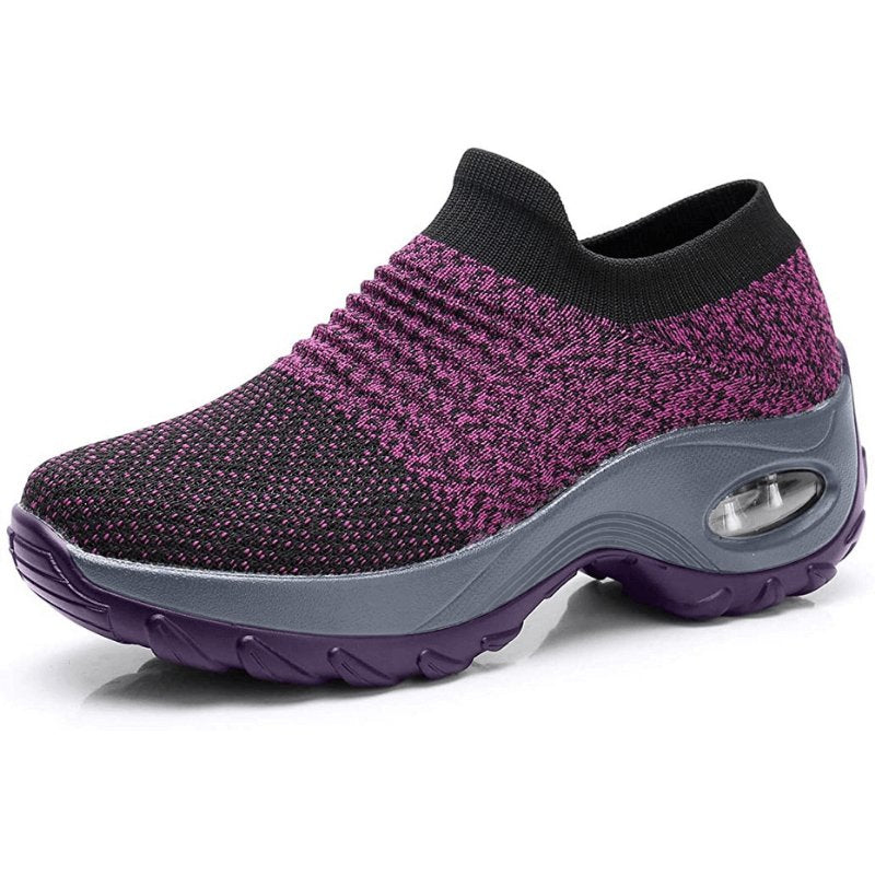 Women's Lightweight Slip-On Knit Orthopedic Walking Shoes