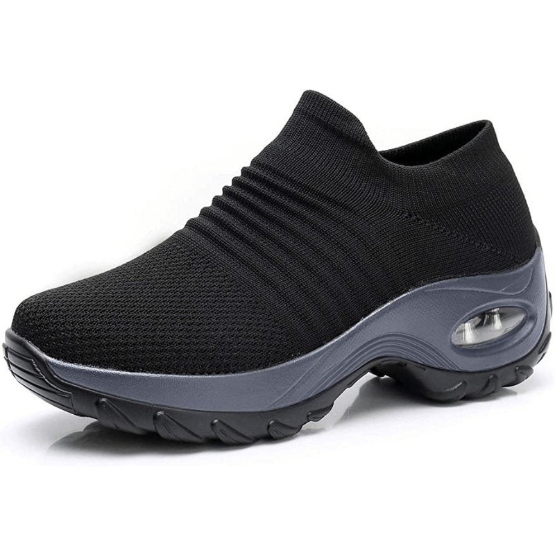Women's Lightweight Slip-On Knit Orthopedic Walking Shoes