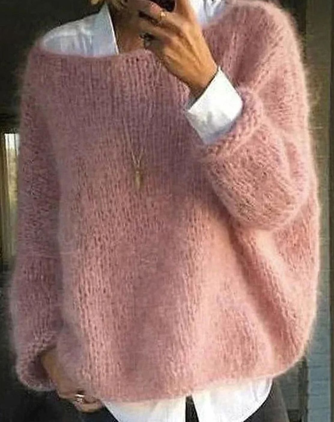 Women's Plush Loose Pullover for Cozy Days at Home