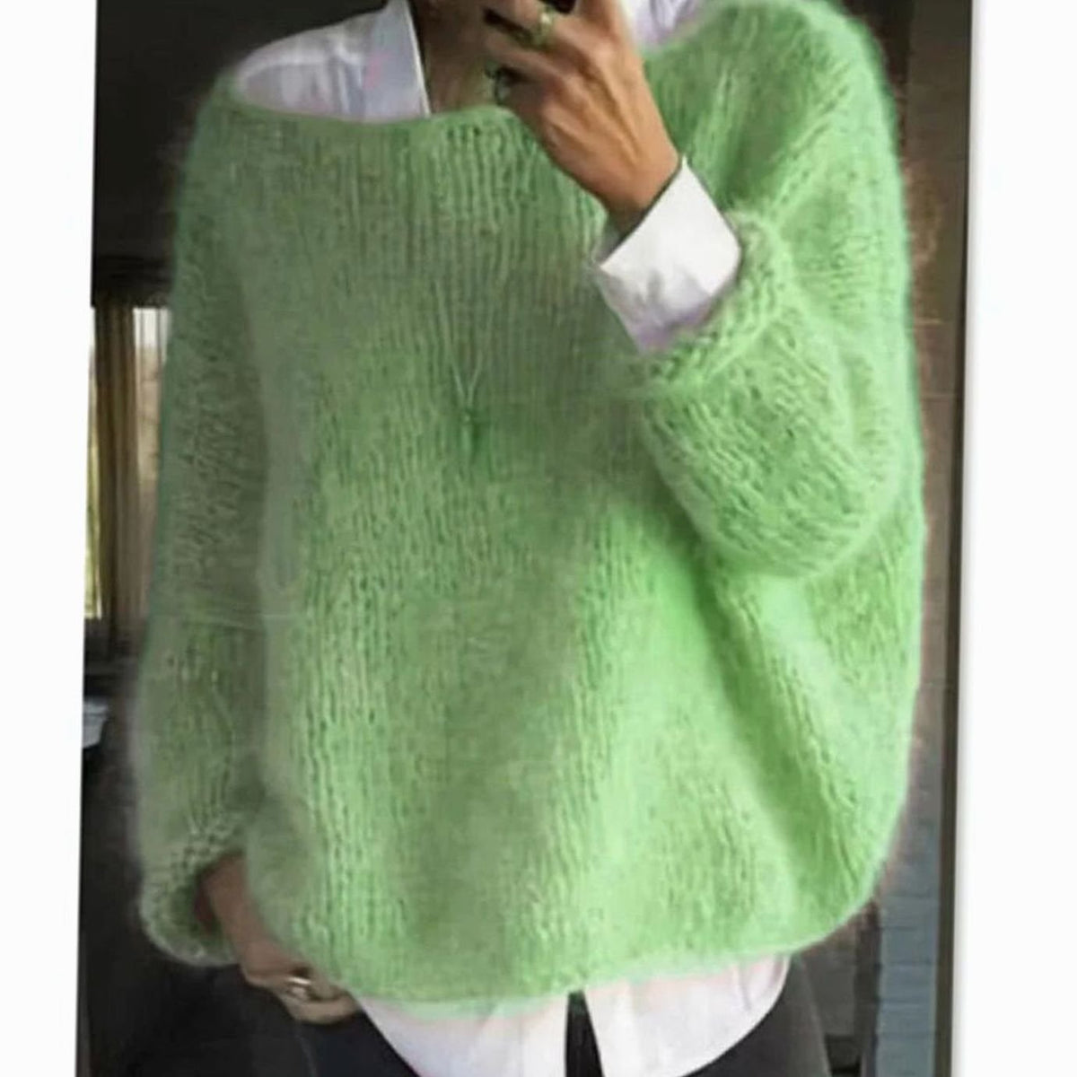 Women's Plush Loose Pullover for Cozy Days at Home
