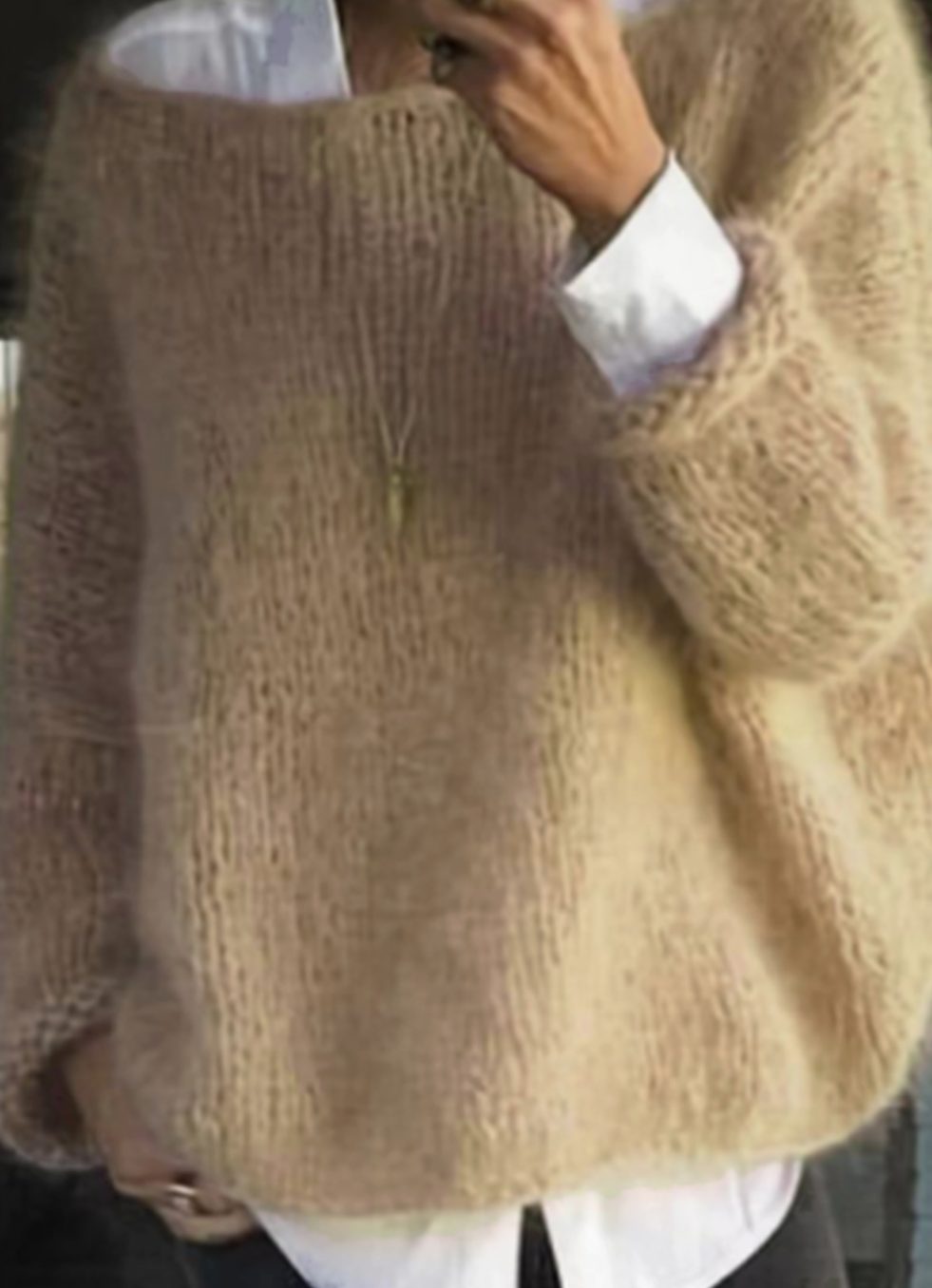 Women's Plush Loose Pullover for Cozy Days at Home