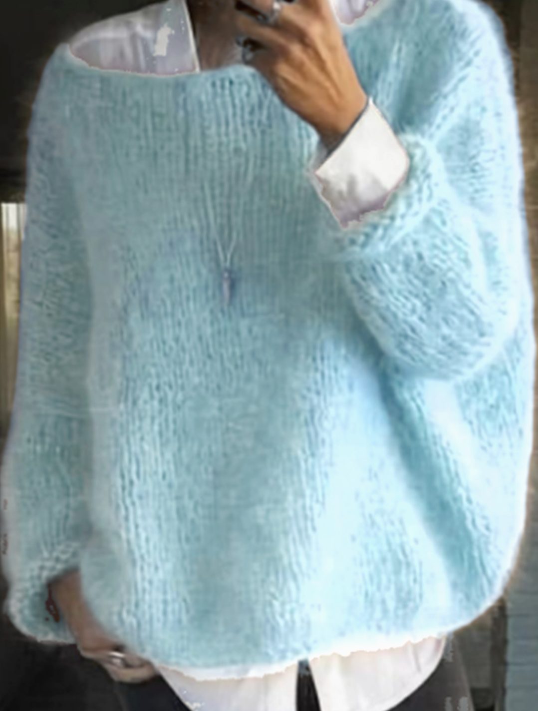 Women's Plush Loose Pullover for Cozy Days at Home