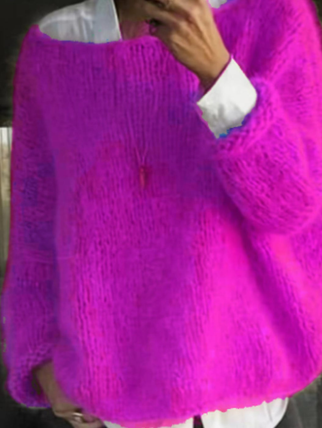 Women's Plush Loose Pullover for Cozy Days at Home