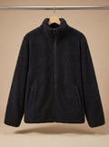 Women's Soft Fleece Zip-Front Jacket with Stand Collar
