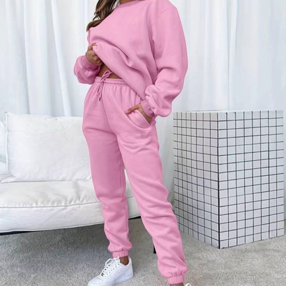 Women's Lazy Sunday Coordinated Sweatshirt Lounge Set