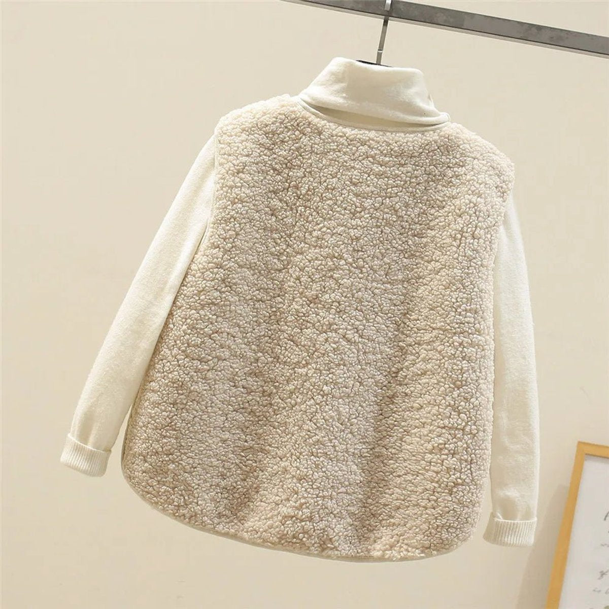 Women's Sherpa Fleece Reversible Sleeveless Vest