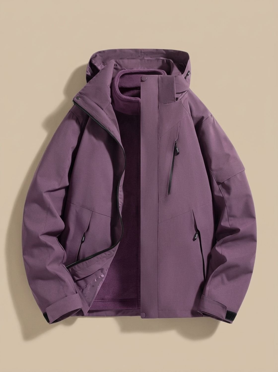 Women's Removable Hooded Winter Shell Jacket