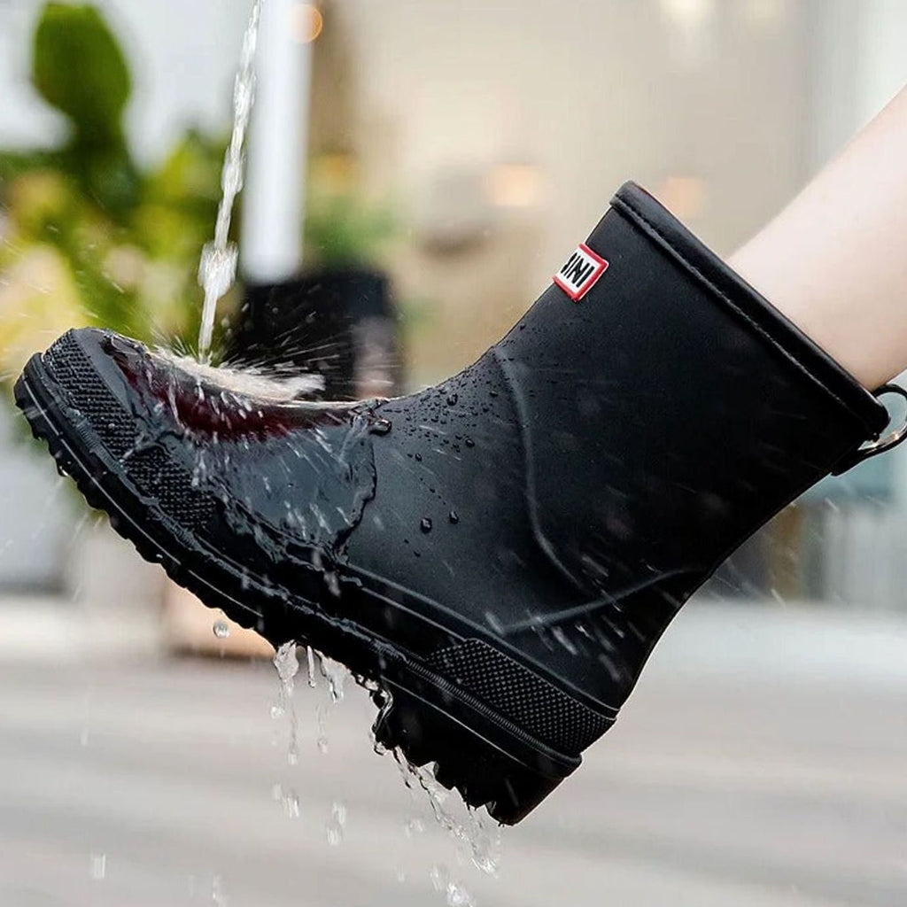 Women's Slip-On Treaded Sole Rainboots for Wet Weather