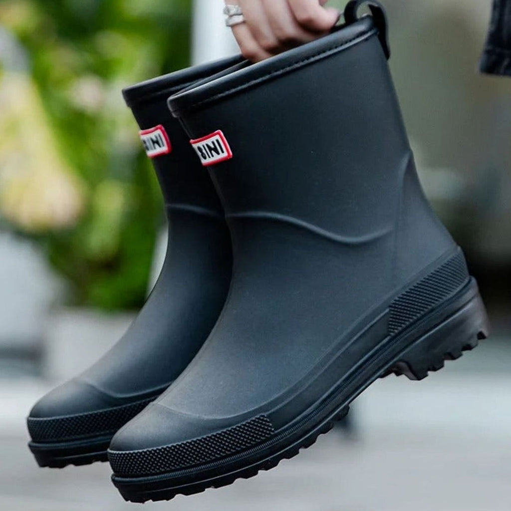 Women's Slip-On Treaded Sole Rainboots for Wet Weather