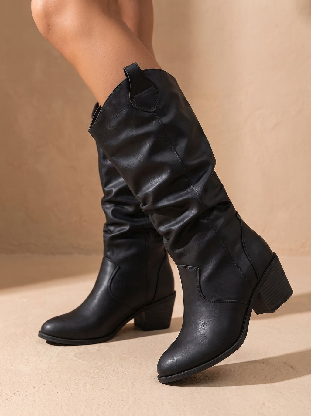 Women's Wide Calf Fit Cowgirl Tall Boots for Jeans