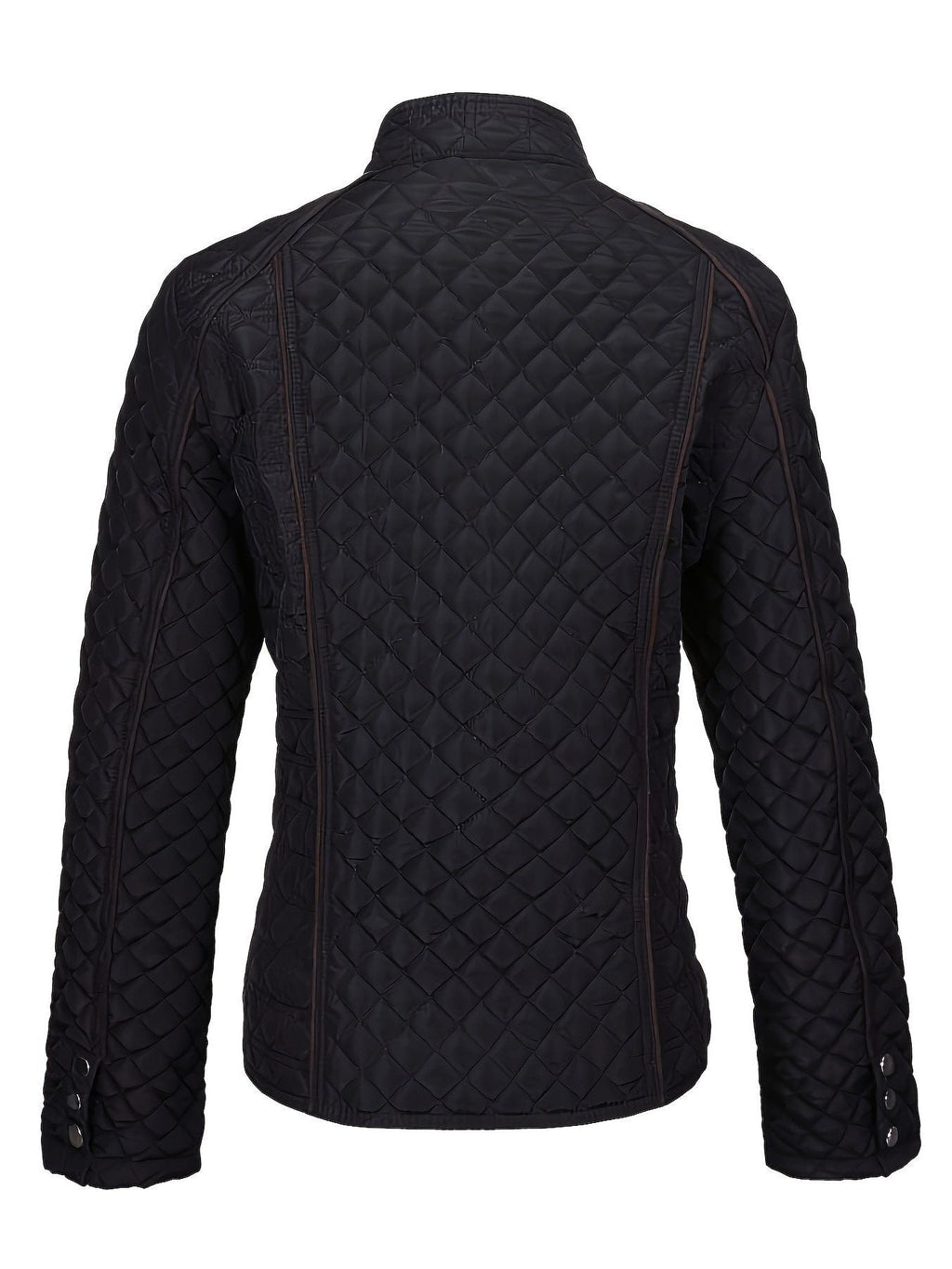 Women's Stand Collar Quilted Coat for Fall