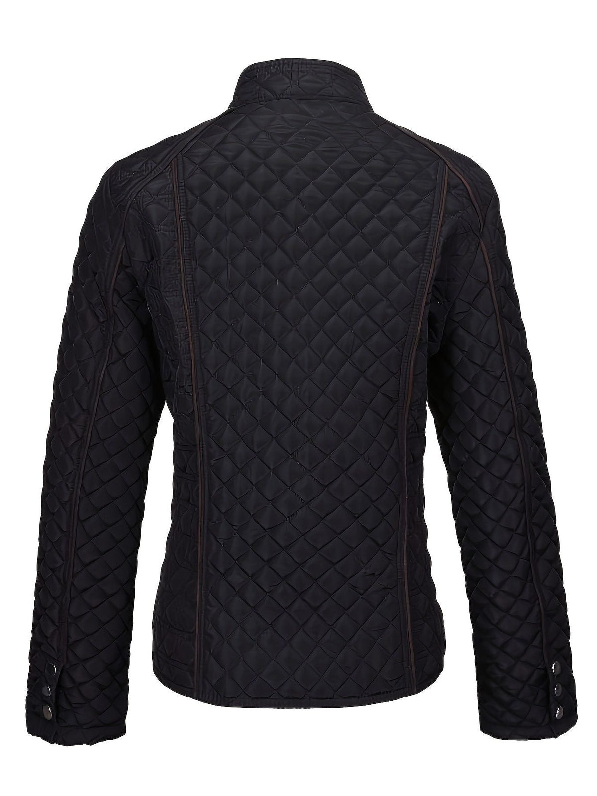 Women's Stand Collar Quilted Coat for Fall